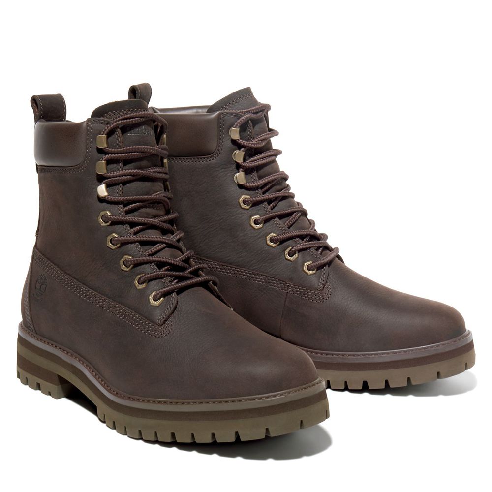 Botas de Nieve Timberland Hombre Courma Guy Waterproof Marrones Oscuro - Chile MLD-064173